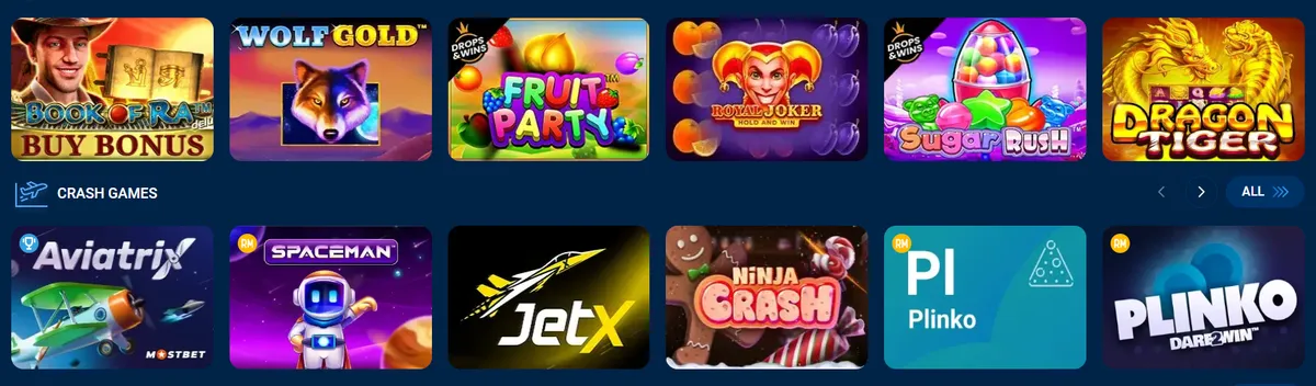 Metody płatności w Mostbet Casino